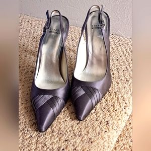 Stuart Weitzman Lavander Satin Pumps